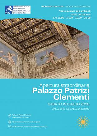 Apertura straordinaria di palazzo patrizi clementi